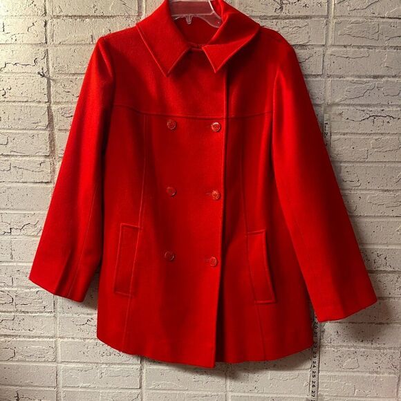 Vintage Pendleton Knockabouts Red Wool Pant Suit – 60s Mod Power Suit Plus Size - Picture 2 of 16